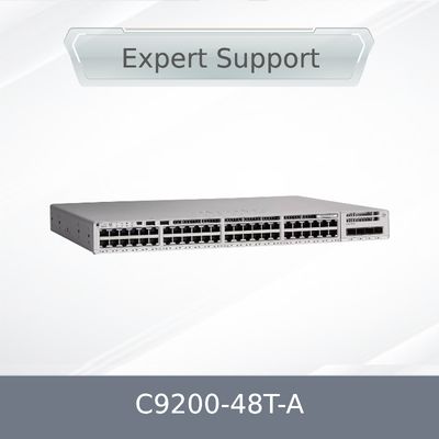 Cisco Catalyst 9200-48T-A 48포트 데이터 스위치 네트워크 어드밴티지 라이선스 엔터프라이즈 기가비트 이더넷