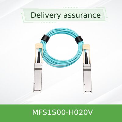 NVIDIA MFS1S00-H020V 20m QSFP56 200Gb/s 액티브 광 케이블 | InfiniBand HDR 및 200GbE 네트워크용 장거리 AOC