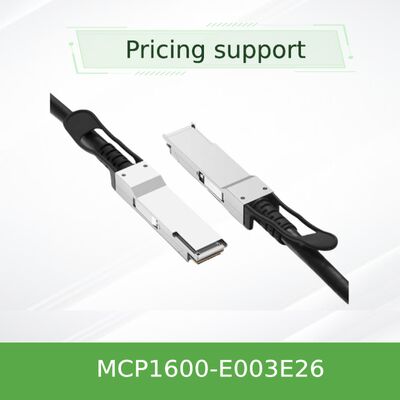 NVIDIA Mellanox MCP1600-E003E26 100Gb/s QSFP28 패시브 다이렉트 어태치 구리 케이블 – 3m, EDR InfiniBand, 저지연, 데이터 센터 상호 연결을 위한 거의 제로 전력