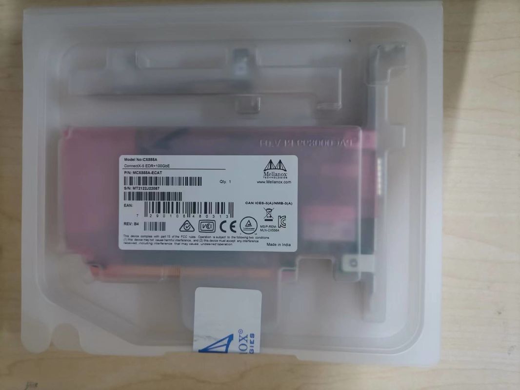 멜라녹스 네트워크 카드 VPI 멜라녹스 100gbe Nic 어댑터 카드 MCX555A-ECAT ConnectX-5 EDR 100GbE