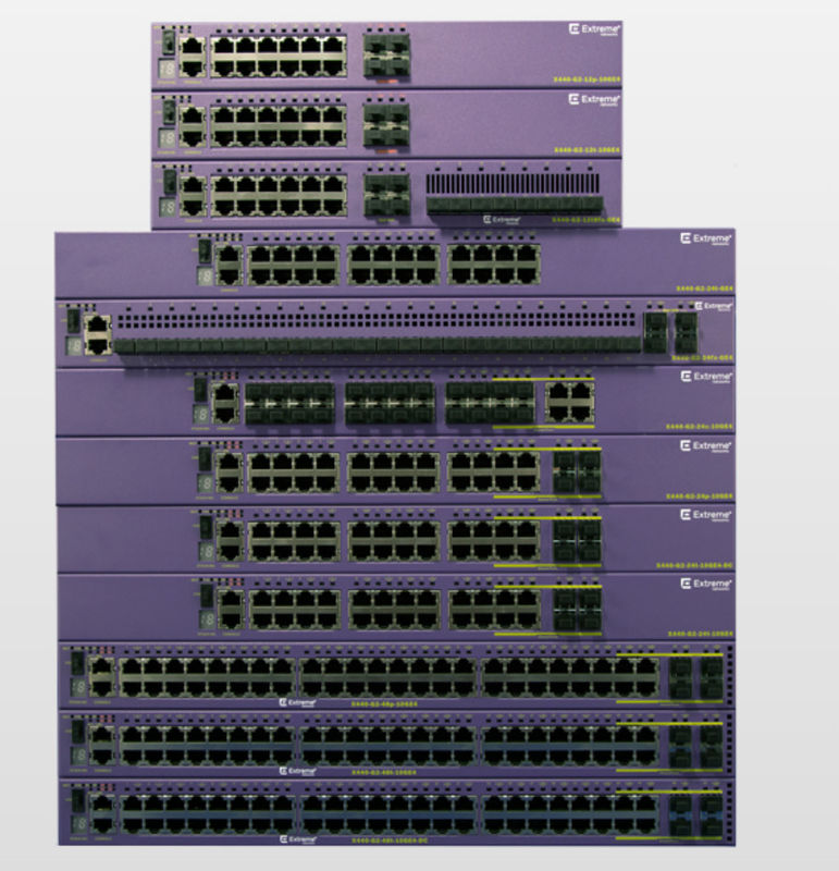 라이센스 를 경유하는 엑스트레메스스 운영 체제 4와 AVB 이더넷 극단적 정상 X440 G2 48p 10GE4