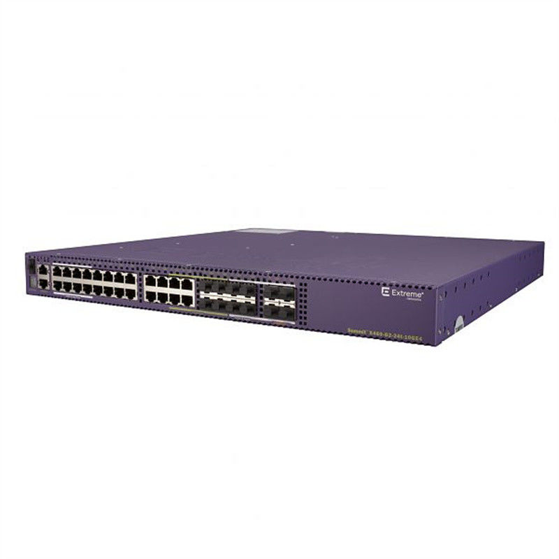 스태커블 24 공항 극단적 네트워크 AVB 스위치 X460-G2-24t-GE4-Base 216Gbps