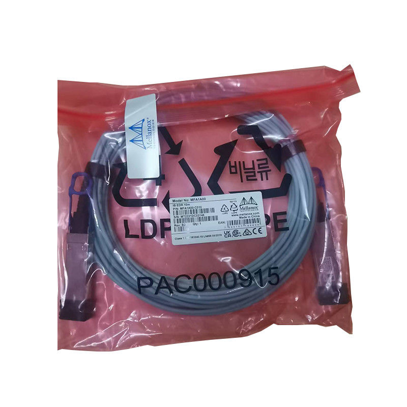 VCSEL은 100Gb/S까지 QSFP 멜라녹스 AOC 케이블 MFA1A00-E015 IB EDR에 기초로 했습니다