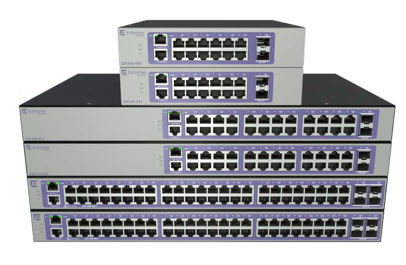 1000 베이스-엑스 SFP 엑스트레메스위칭은 16566 210 12T GE2 28 그비피스 20.8 MPP를 네트워킹합니다