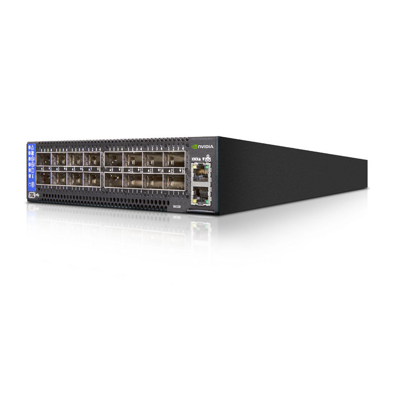 2 핵심은 깊이 멜라녹스 SN2000 스위치 MSN2100-CB2F 100GbE 1U 16 QSFP28 공항 2 AC 프수스 X86을 단락시킵니다