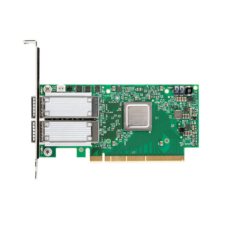 100GbE NIC 멜라녹스 네트워크 카드 MCX516A-CCAT 듀얼-포트 QSFP28 PCIe3.0x16