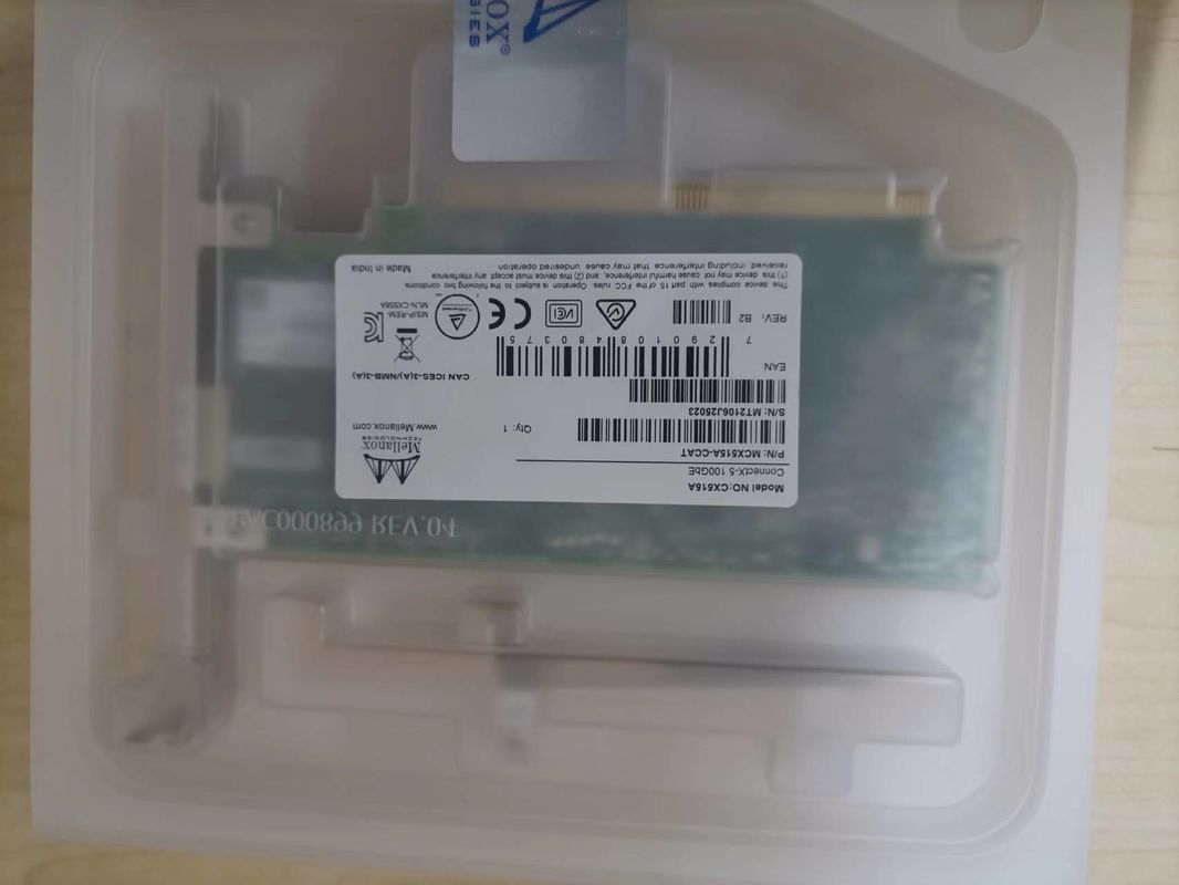 100GbE 인피니밴드 멜라녹스 네트워크 카드 어댑터 MCX515A-CCAT EN 10 25 40 50 Oe 속도