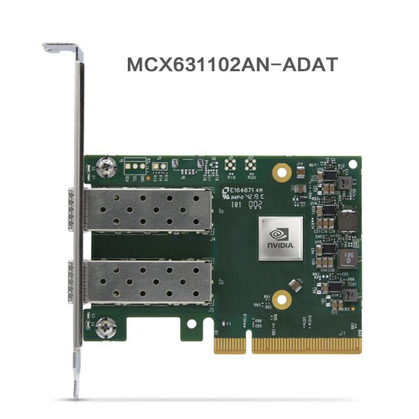 25GB Nic 멜라녹스 네트워크 카드 MCX631102AN-ADAT 이원 포트 SFP28 PCIE 4.0 X8