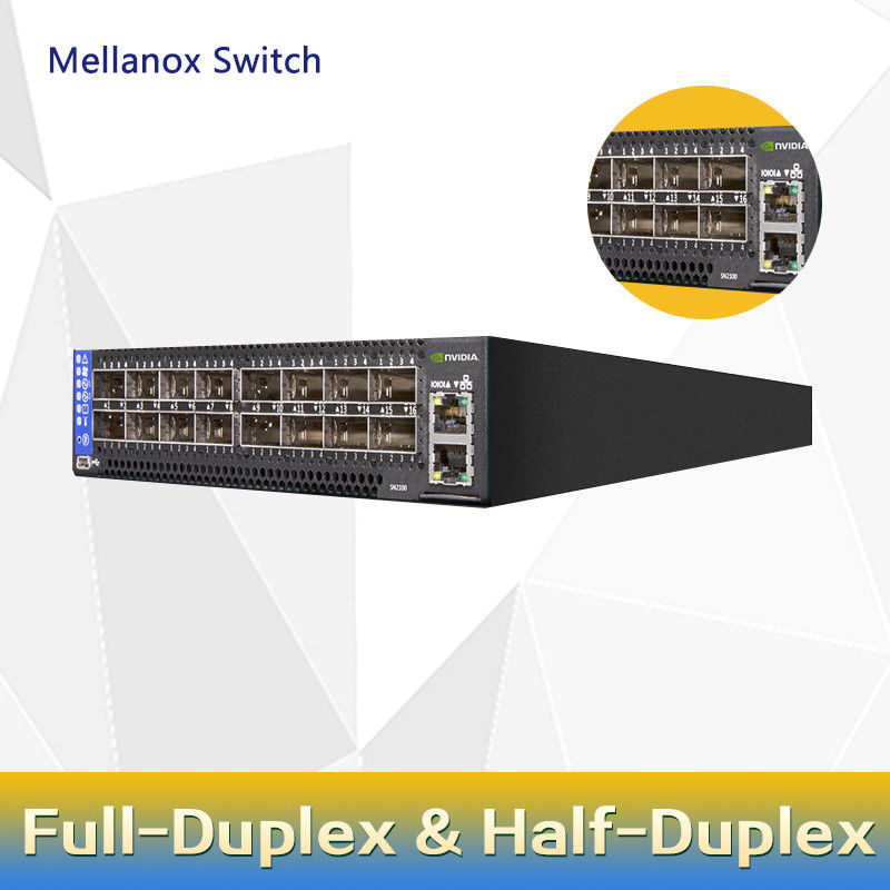 2 핵심은 깊이 멜라녹스 SN2000 스위치 MSN2100-CB2F 100GbE 1U 16 QSFP28 공항 2 AC 프수스 X86을 단락시킵니다