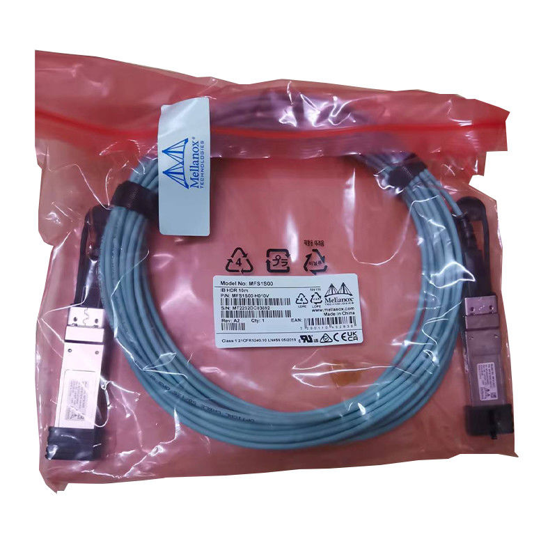 멜라녹스 AOC DAC 케이블 MFS1S00-H015V Aoc 섬유 케이블은 효율적인 데이터 중심 접속 100GbE 25GbE를 금식시킵니다