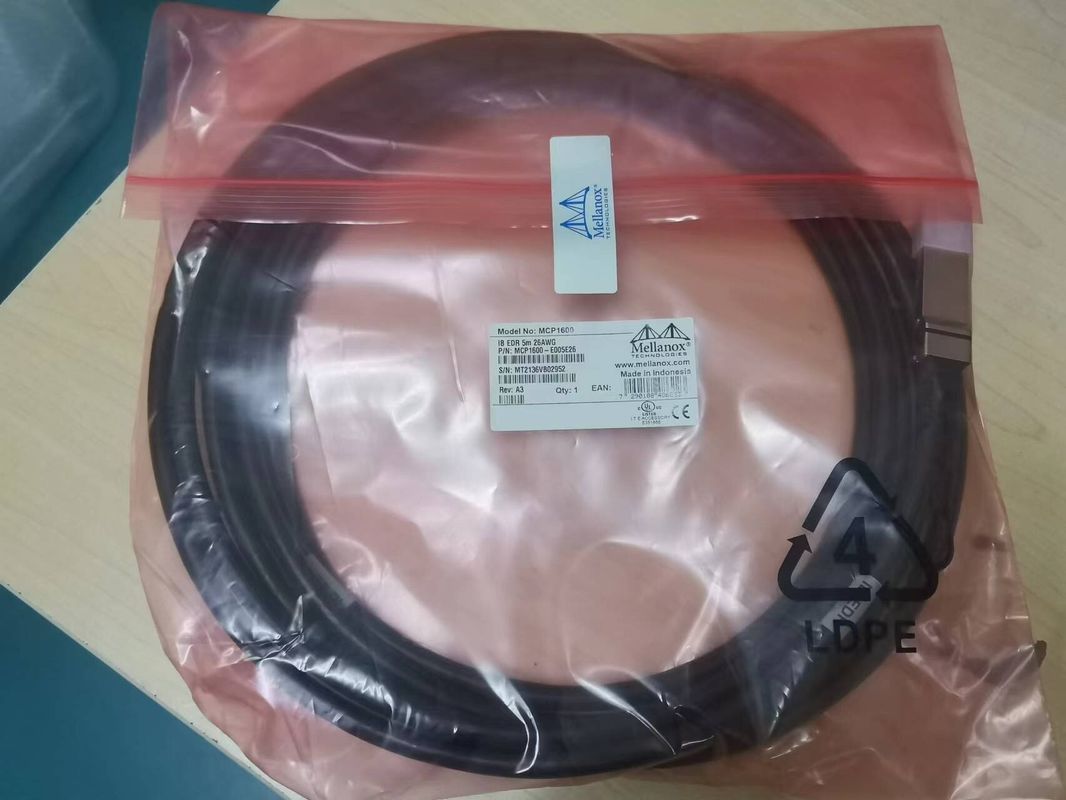 100Gb/S QSFP28 3m 검정색 26AWG에 달하는 MCP1600-E003E26 직접 접속 구리 케이블 인피니밴드 EDR