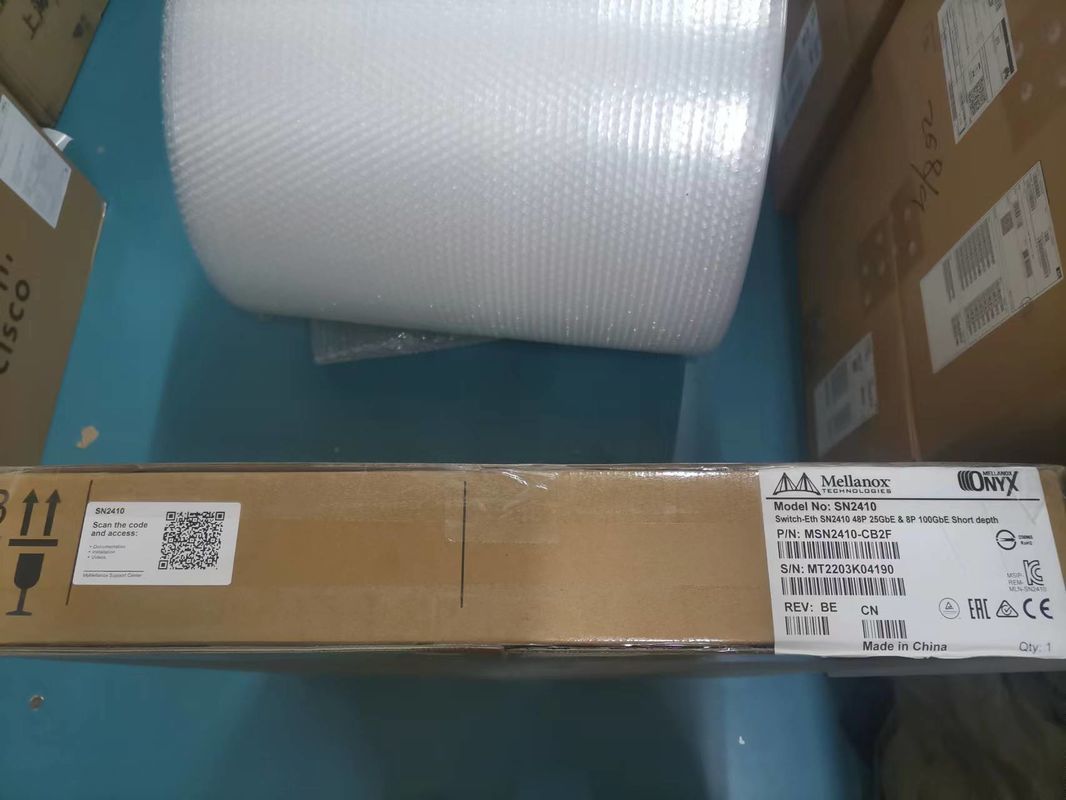 칠흑 18 SFP28과 4곳 QSFP28 공항과 MSN2410-CB2F 멜라녹스 네트워크 스위치 이더넷