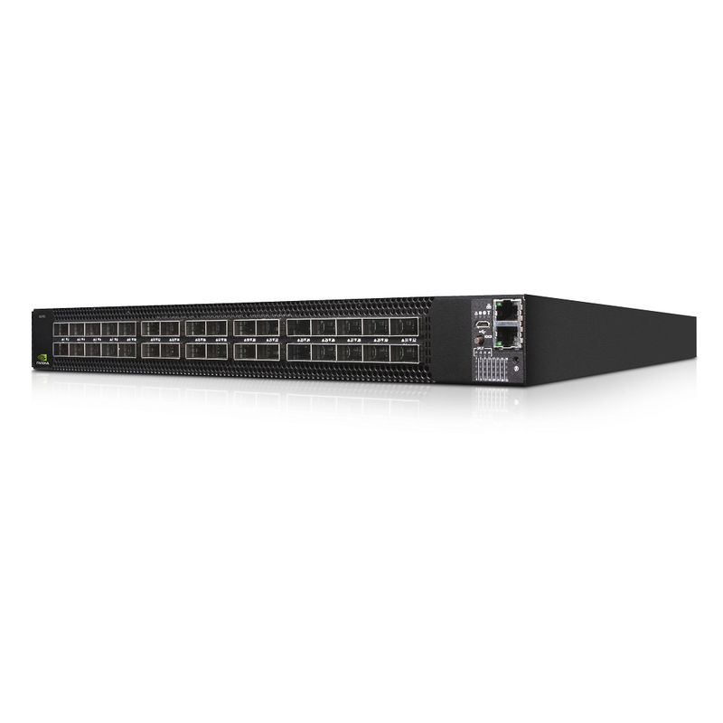 MSN3700-CS2F 멜라녹스 네트워크 스위치 공급 (AC) 표준 깊이 X86 CPU P2C 기류 철도 장비