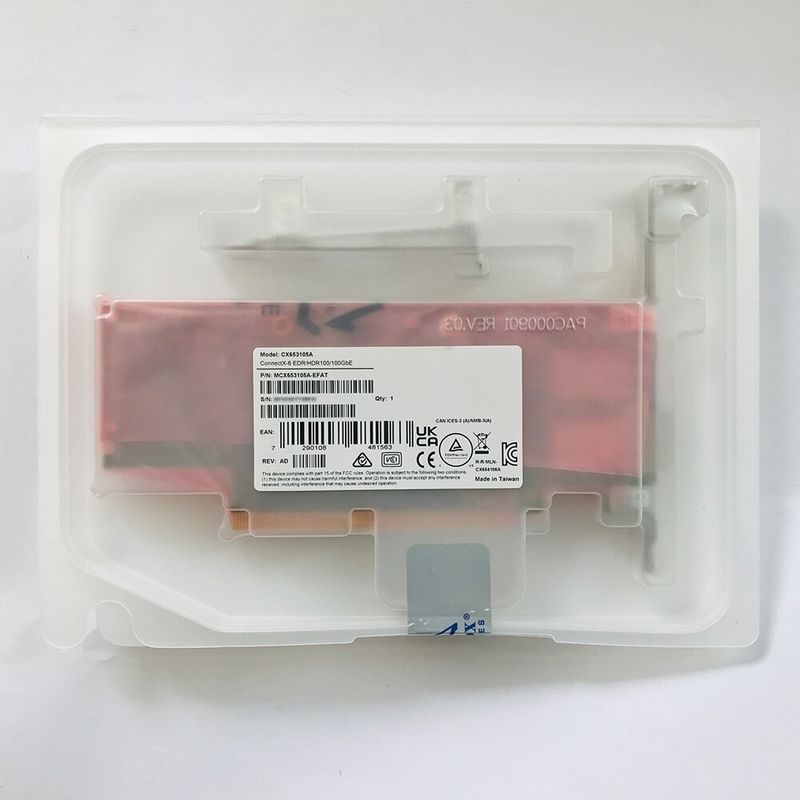 서버를 위한 100g MCX653105A-EFAT 멜라녹스 네트워크 카드 ConnectX-6 VPI 어댑터