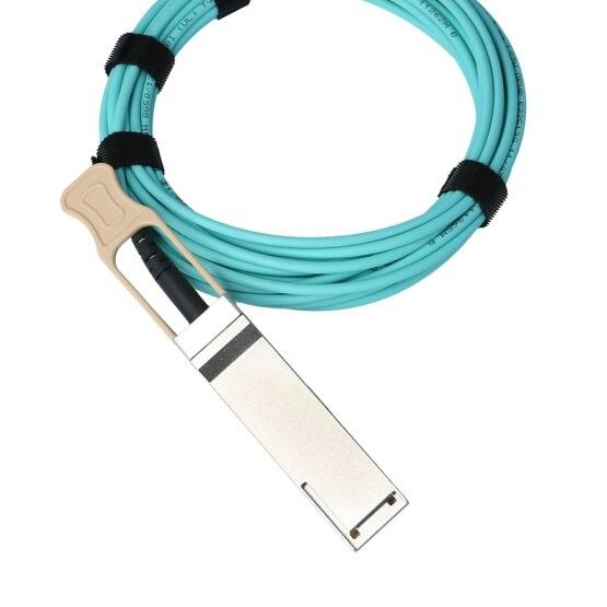 200Gb/S IB HDR QSFP56 5m에 달하는 MFS1S00-H005V Aoc 활동적 광케이블