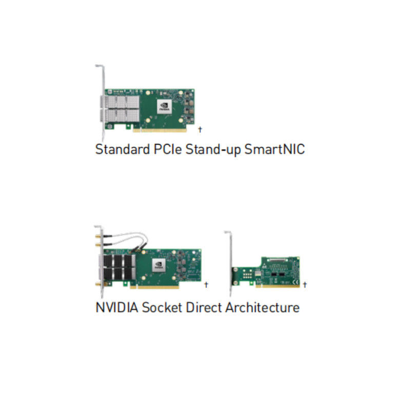 멜라녹스 커넥트X-6 VPI 싱글 포트 HDR 200Gb/s 인피니밴드 및 이더넷 어댑터 카드, PCIe 3.0/4.0 x16