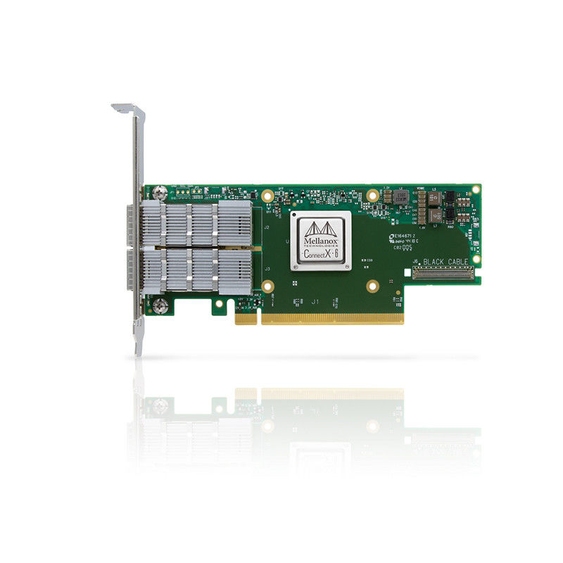 멜라녹스 커넥트X-6 VPI 싱글 포트 HDR 200Gb/s 인피니밴드 및 이더넷 어댑터 카드, PCIe 3.0/4.0 x16