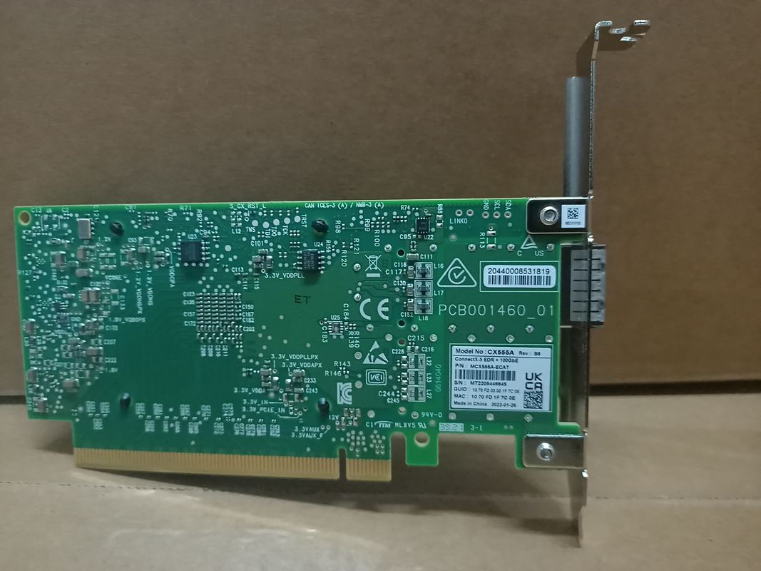MCX4121A-XCAT ConnectX-4 Lx EN 멜라녹스 네트워크 카드 10GbE 이원 포트 SFP28 PCIe3.0 X8
