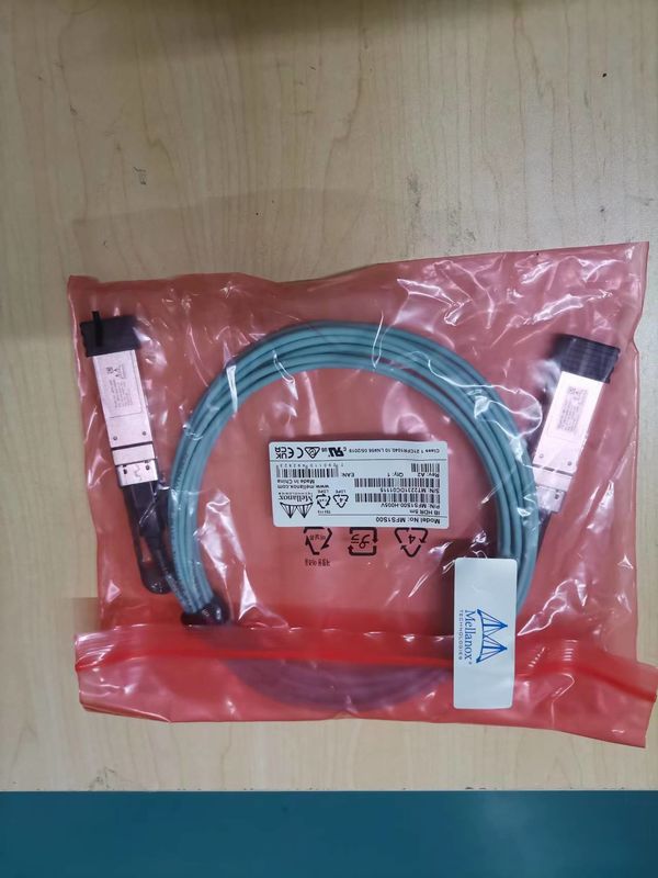 200Gb/S IB HDR QSFP56 5m에 달하는 MFS1S00-H005V Aoc 활동적 광케이블
