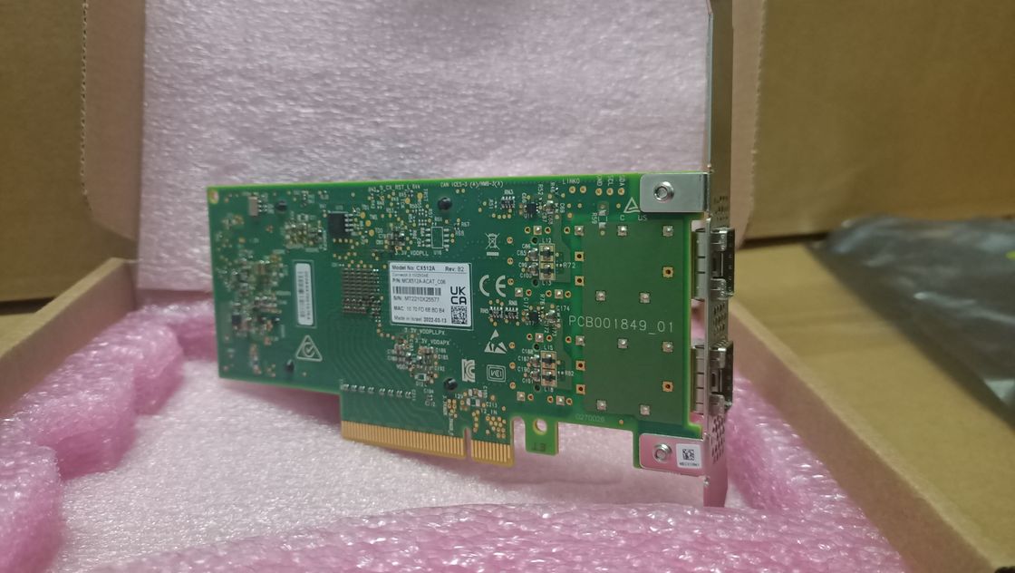 MCX512A-ACAT 멜라녹스 콘넥트스 5 이원 포트 10 25gbe Sfp28 EN 어댑터 카드 피코이에 3.0 X8