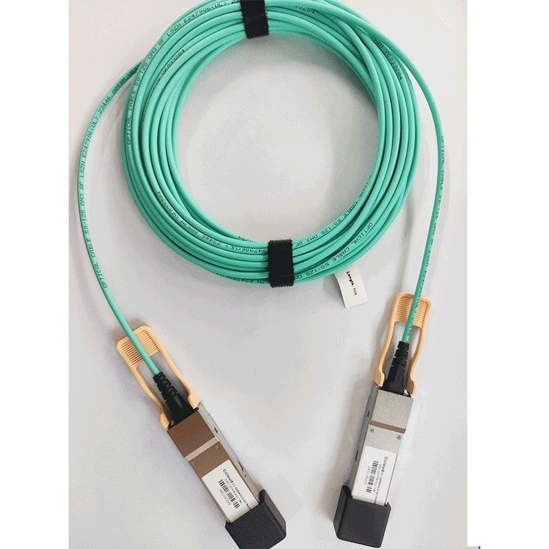 200G QSFP56 액티브 광 케이블 26.56GBaud 속도 데이터 전송 OM3/OM4 커넥터 유형 QSFP56 커넥터와 호환