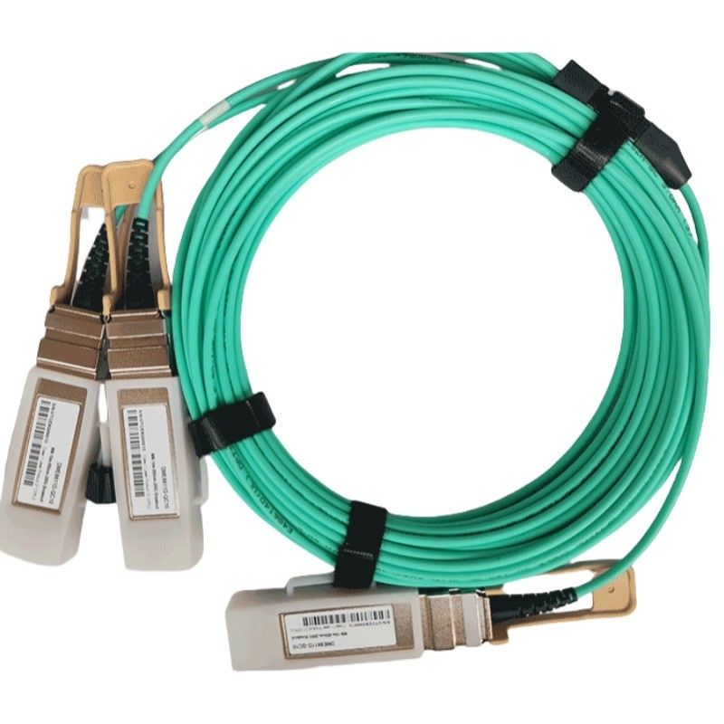 광적 송신기 핫 플러그 및 200G QSFP56 ~ 2x 100G QSFP56 활성 광적 케이블