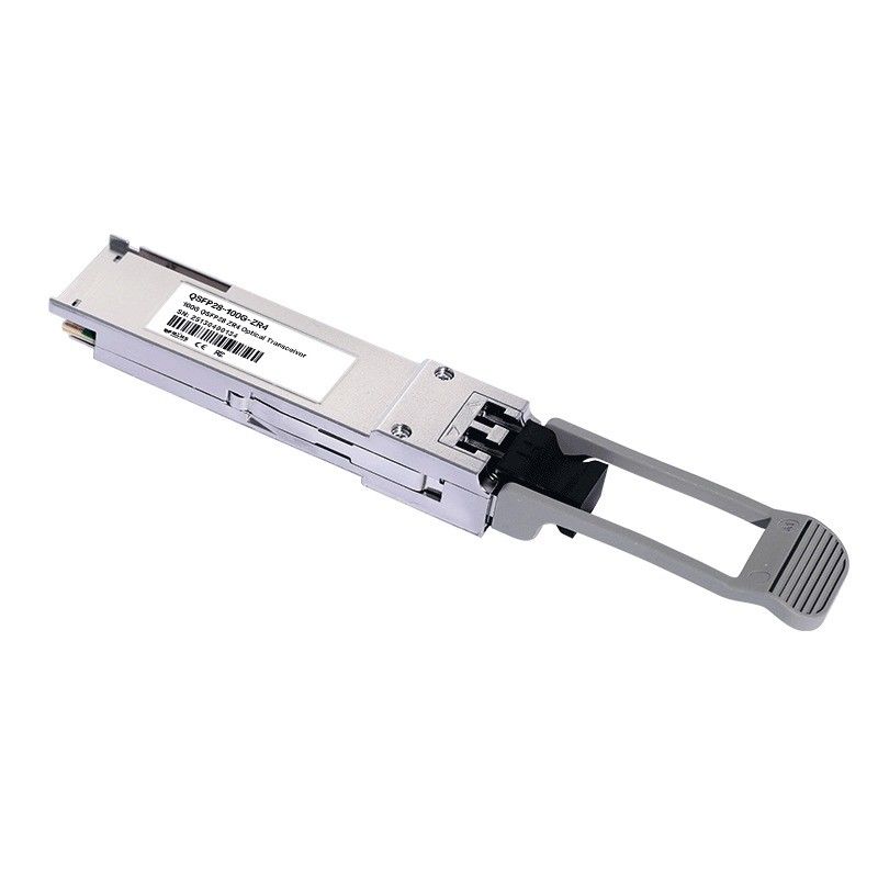 100G QSFP28 ZR4 LC 듀플렉스 광 송수신기 80km SFP28 LR4 103Gbps EML LAN-WDM 송수신기 디지털 진단