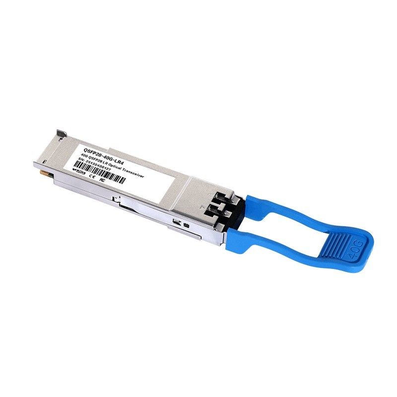 전송 거리 10km 40Gb/s QSFP LR4 광 수신기 1277.5nm 고속 광섬유 장비용 10km 듀플렉스 LC
