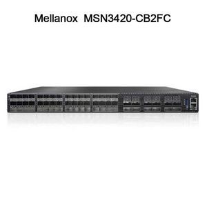 최대 속도 100g Nvidia Spectrum-2 기반 1U 오픈 이더넷 스위치, Cumulus Linux, 48 SFP28 포트, 12 QSFP28 포트, MSN3420-CB2FC
