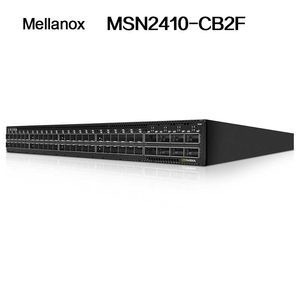 최대 속도 25g Mellanox MSN2410-CB2f 스위치, 48개의 SFP28 포트 및 8개의 QSFP28 포트, X86, 전원 공급 장치 2개, 43.6*433.2*590.6 mm