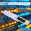 Qsfp56 Sr4 200gb 베이스-Sr4 850nm 100m Dom MPO-12/Upc Mmf Qsfp56-200g-Sr4 200g Sr4 광 수신기 모듈