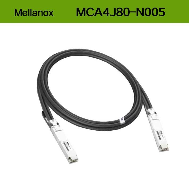 멜라녹스 DAC 케이블 MCA4J80-N005 액티브 구리 케이블 IB 트윈 포트 NDR 800Gb/s OSFP 5m