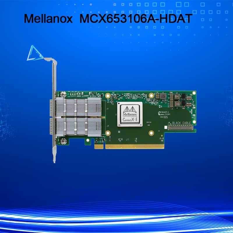 커넥트X-6 MCX653106A-HDAT VPI 멜라녹스 네트워크 카드 200Gb/S 인피니밴드 및 이더넷 어댑터