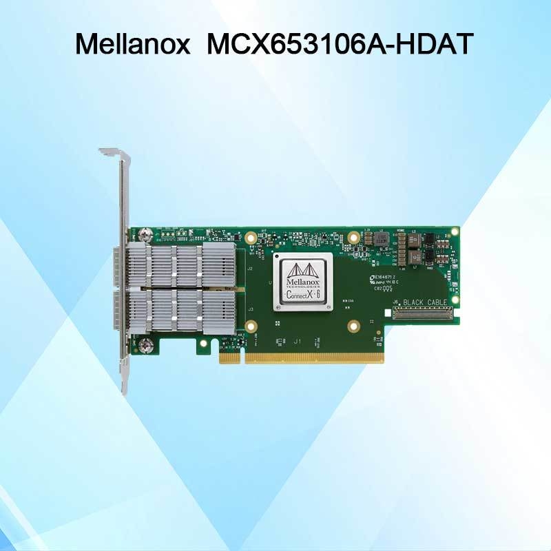 커넥트X-6 MCX653106A-HDAT VPI 멜라녹스 네트워크 카드 200Gb/S 인피니밴드 및 이더넷 어댑터