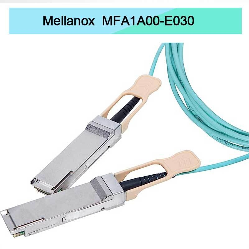 VCSEL 기반 QSFP Mellanox AOC 케이블 MFA1A00-E030 IB EDR 최대 100Gb/s