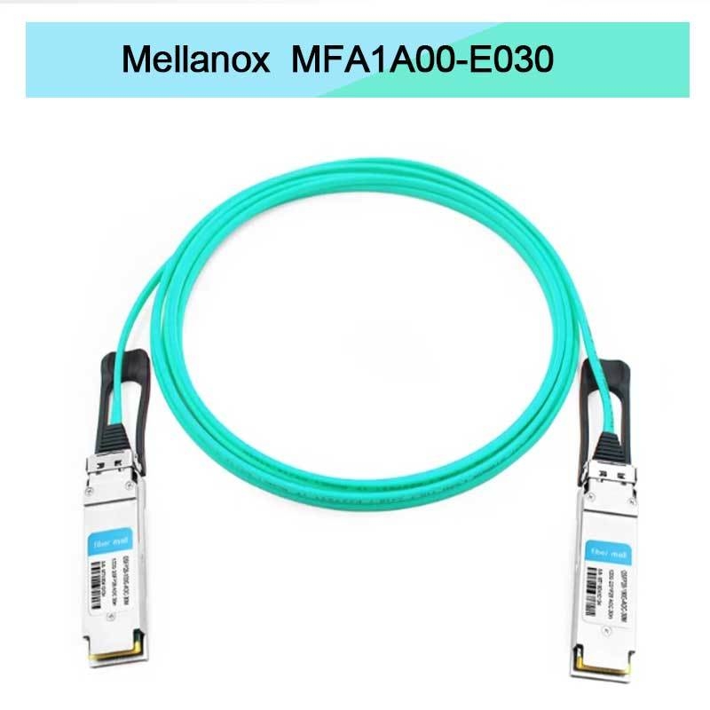VCSEL 기반 QSFP Mellanox AOC 케이블 MFA1A00-E030 IB EDR 최대 100Gb/s