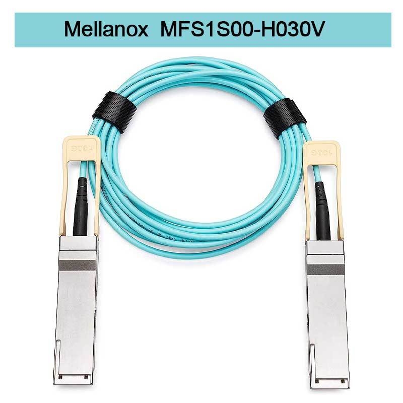 MFS1S00-H030V ((980-9I440-00H030) Aoc 네트워크 케이블 IB HDR 최대 200Gb/S QSFP56 30m 200GBASE-AOC QSFP56부터 QSFP56까지