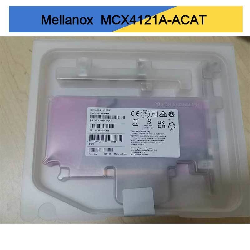멜라녹스 ConnectX-4 Lx EN 25GbE 이원 포트 SFP28 PCIe3.0 X8 네트워크 인터페이스 카드 MCX4121A-ACAT