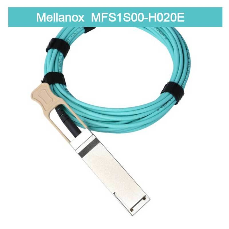 낮은 지연 Mellanox AOC 케이블 MFS1S00-H020E 스플리터 케이블 이더넷 200GbE ~ 2x100GbE 20m
