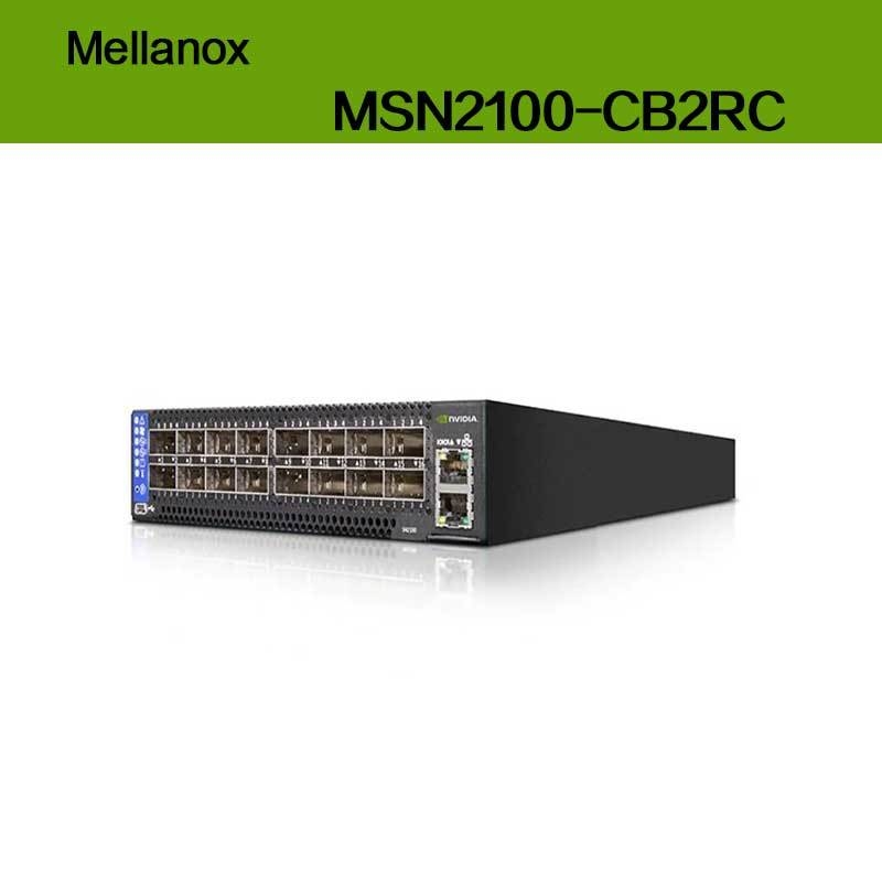 최대 속도 EDR 엔비디아 멜라녹스 스펙트럼 기반 100gbe 1u 오픈 이더넷 스위치 큐뮬러스 리눅스 MSN2100-CB2RC 16 Qsfp28 포트