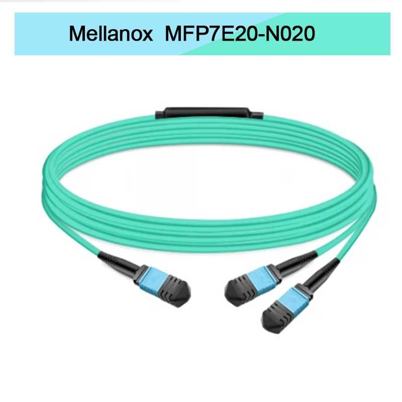 엔비디아 Mfp7e20-Nxxx 광학 멀티모드 스플리터 파이버 케이블 Mfp7e20-N020 Mmf, MPO12 APC에서 2xmpo12 APC