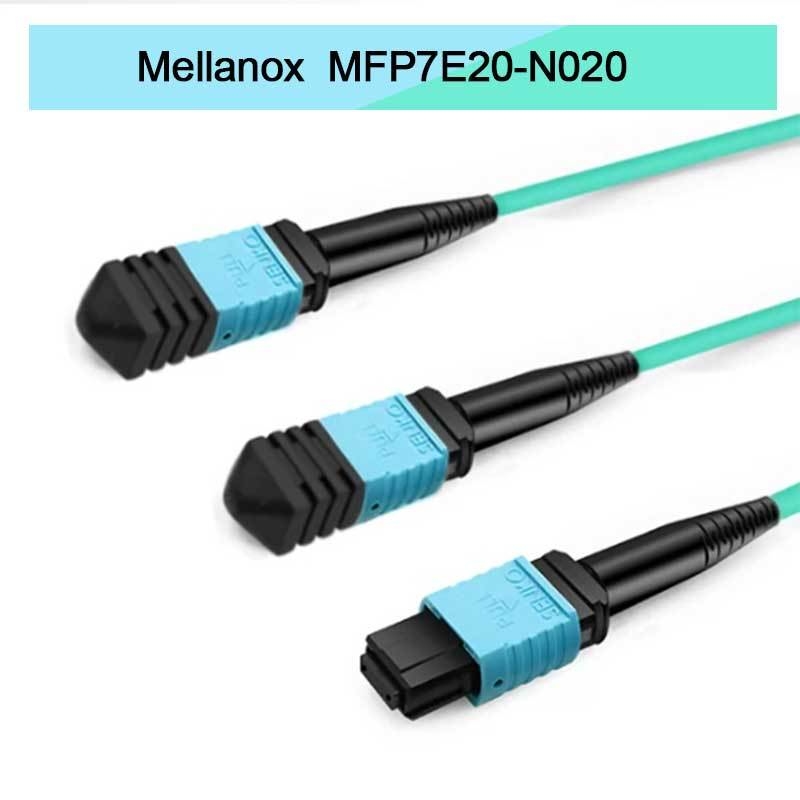 엔비디아 Mfp7e20-Nxxx 광학 멀티모드 스플리터 파이버 케이블 Mfp7e20-N020 Mmf, MPO12 APC에서 2xmpo12 APC