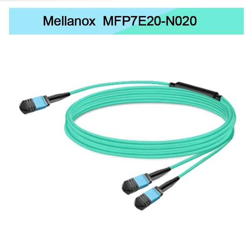 엔비디아 Mfp7e20-Nxxx 광학 멀티모드 스플리터 파이버 케이블 Mfp7e20-N020 Mmf, MPO12 APC에서 2xmpo12 APC