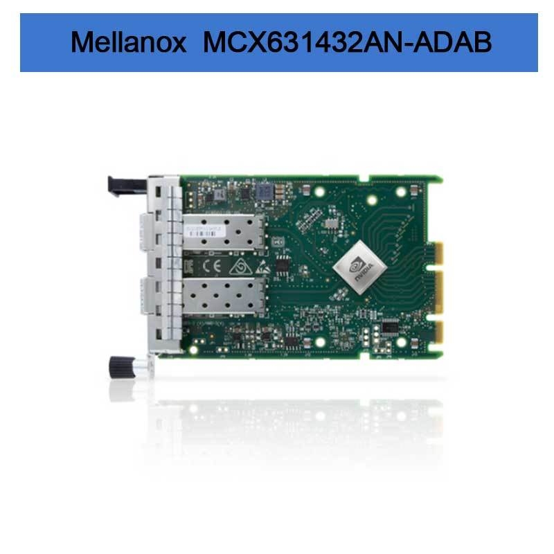 Nvidia MCX631432AN-ADAB ConnectX-6 Lx EN 어댑터 카드, 25GbE OCP3.0, 호스트 관리 기능 포함, 듀얼 포트 SFP28, PCIe 4.0 x8, 암호화 없음, 썸스크류(풀 탭) 브래킷