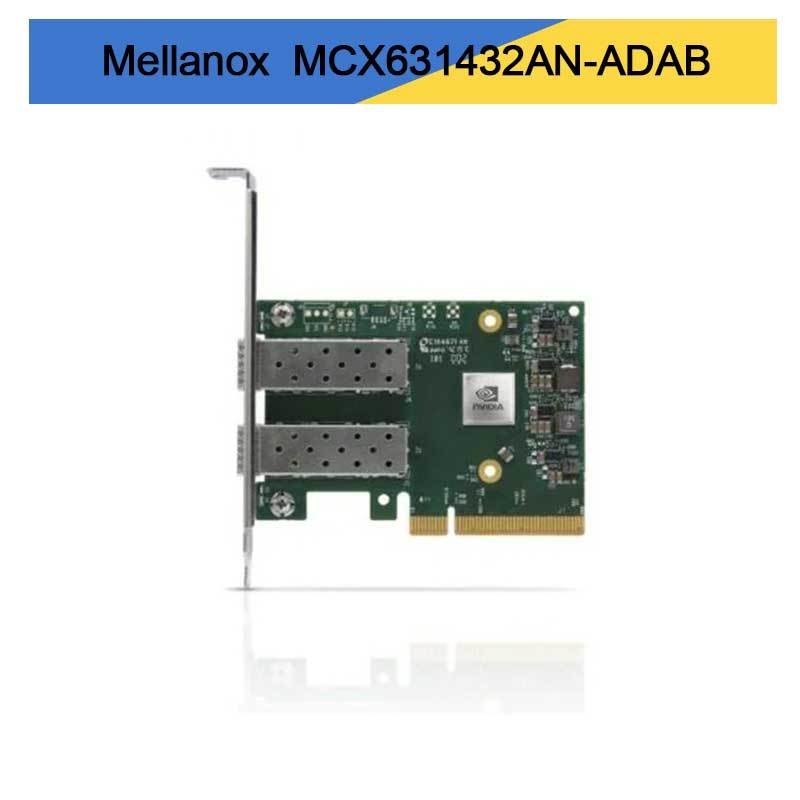Nvidia MCX631432AN-ADAB ConnectX-6 Lx EN 어댑터 카드, 25GbE OCP3.0, 호스트 관리 기능 포함, 듀얼 포트 SFP28, PCIe 4.0 x8, 암호화 없음, 썸스크류(풀 탭) 브래킷