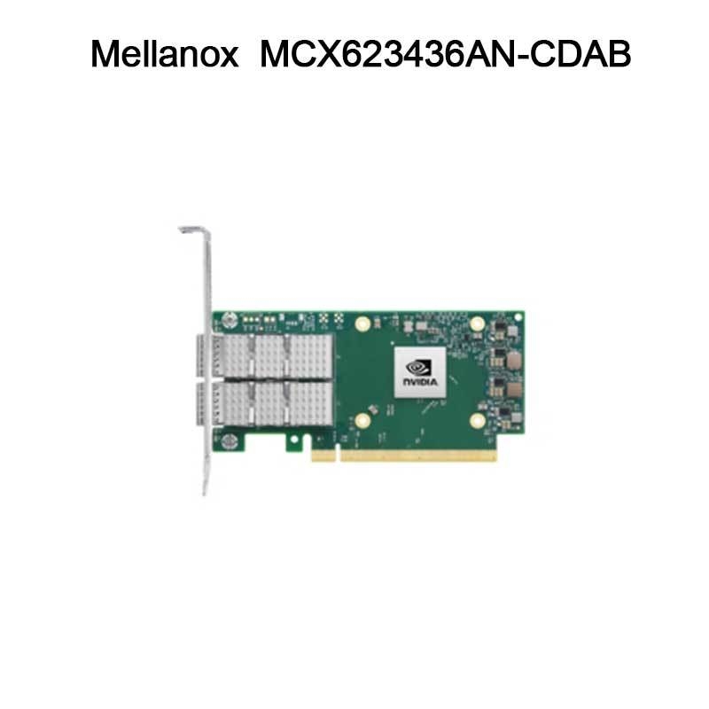 Nvidia MCX623436AN-CDAB ConnectX-6 Dx En 어댑터 카드, 100GbE, OCP3.0, 호스트 관리 포함, 듀얼 포트 QSFP56, PCIe 4.0 x16, 암호화 없음, 썸스크류 (풀 탭)
