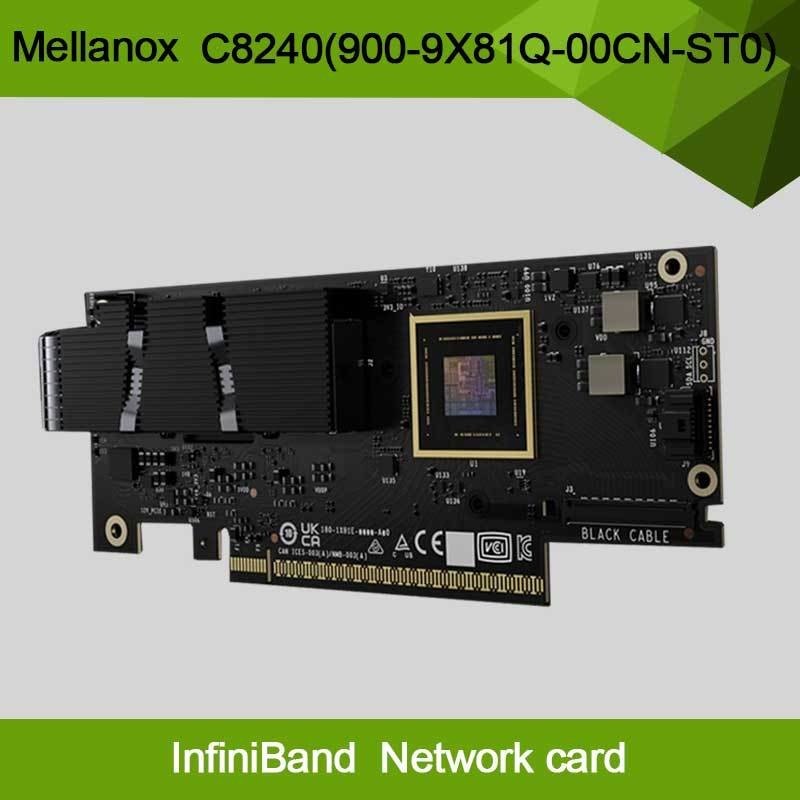Nvidia Connectx-8 Supernic 듀얼 포트 QSFP112 인피니밴드: NDR IB (기본값) 이더넷: 400GbE C8240 900-9X81q-00cn-St0