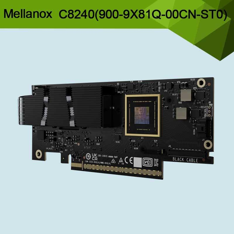 Nvidia Connectx-8 Supernic 듀얼 포트 QSFP112 인피니밴드: NDR IB (기본값) 이더넷: 400GbE C8240 900-9X81q-00cn-St0