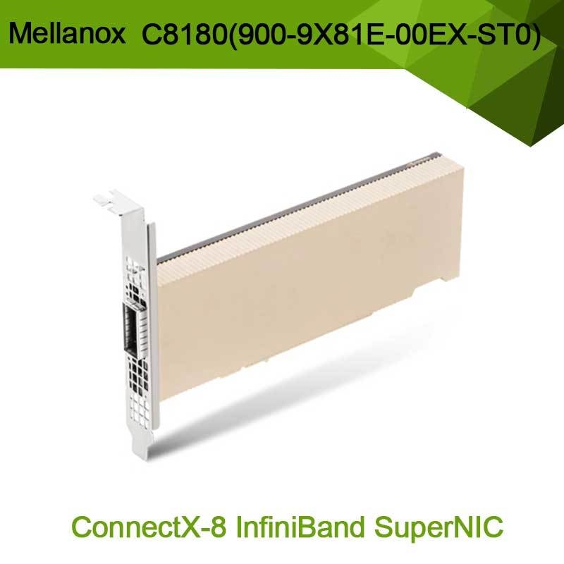 엔비디아 커넥스-8 어댑터 C8180 (900-9X81E-00EX-ST0) 싱글 케이지 OSFP 인피니밴드: 800gbs Xdr Ib