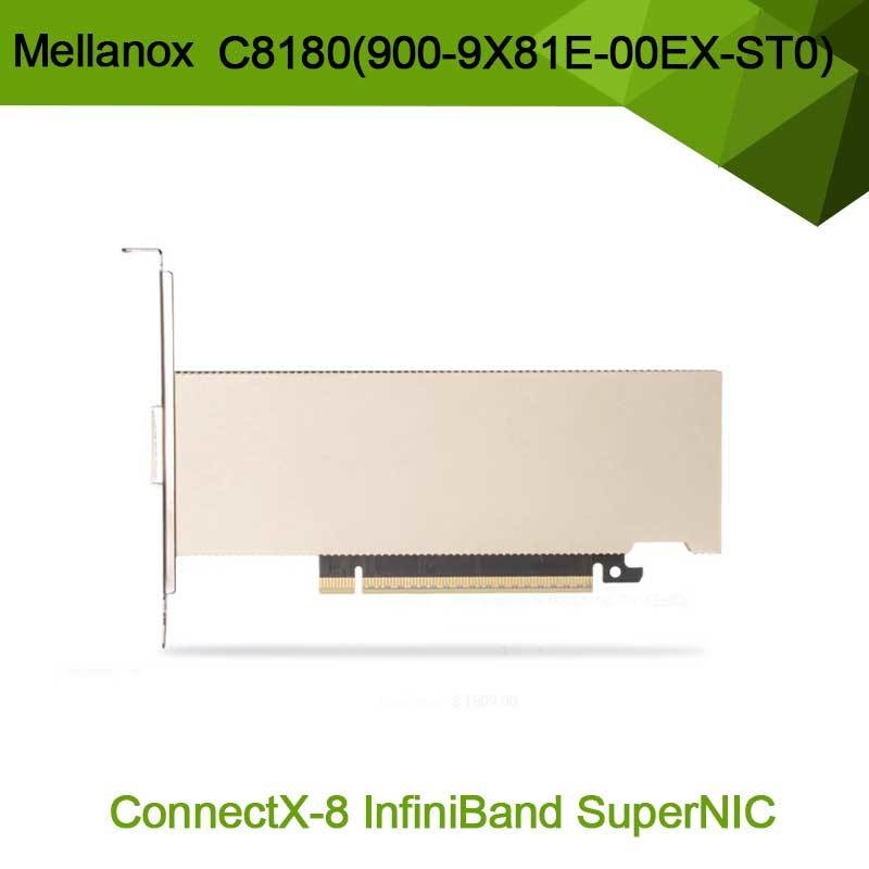 엔비디아 커넥스-8 어댑터 C8180 (900-9X81E-00EX-ST0) 싱글 케이지 OSFP 인피니밴드: 800gbs Xdr Ib